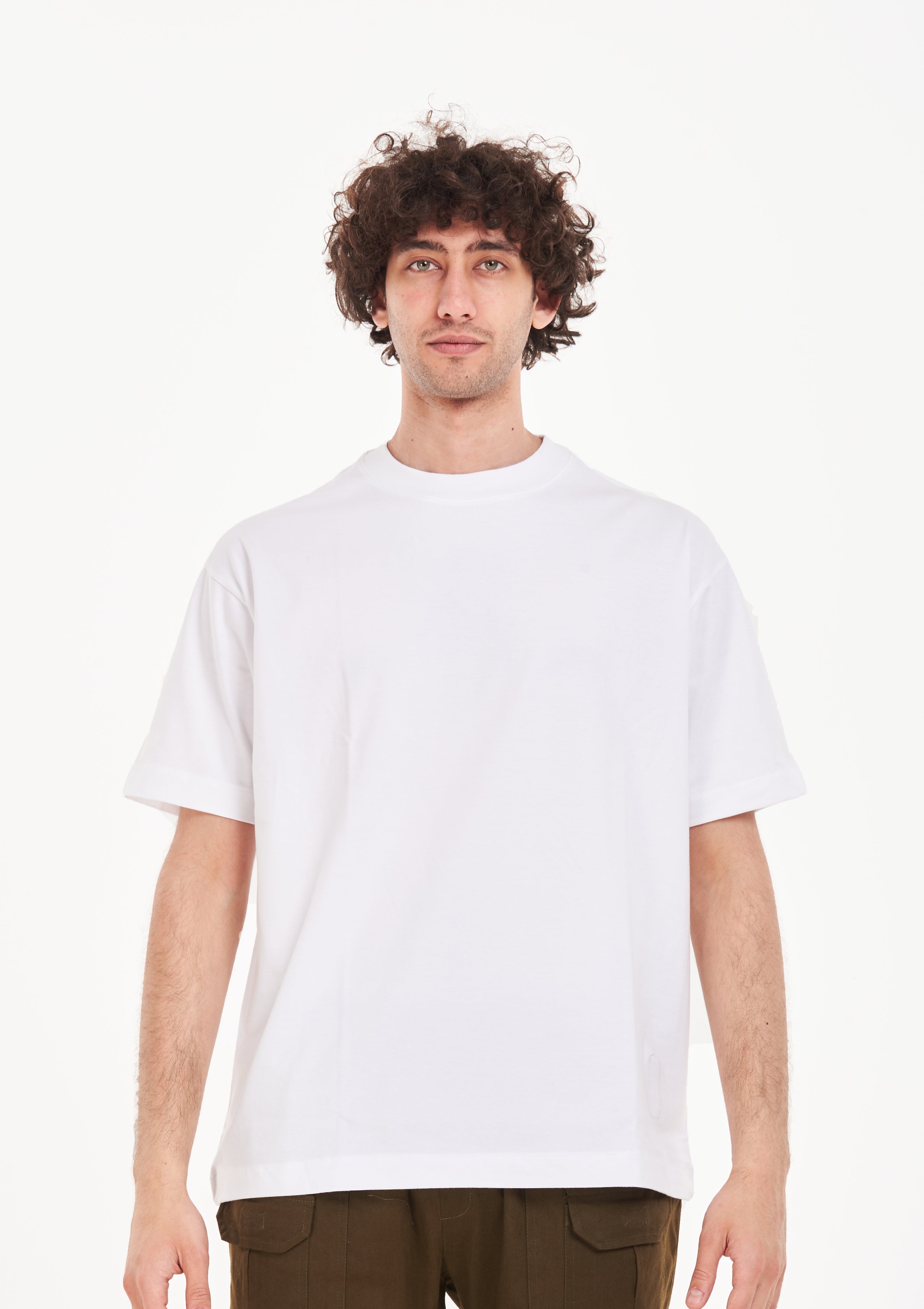 Oversized plain White T-shirt .
